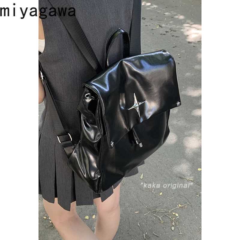Miyagawa College Style Large Capacity Backpack for Womens 2024 New Fashion Student Backpacks for Travel and Commuting Bags Z250512