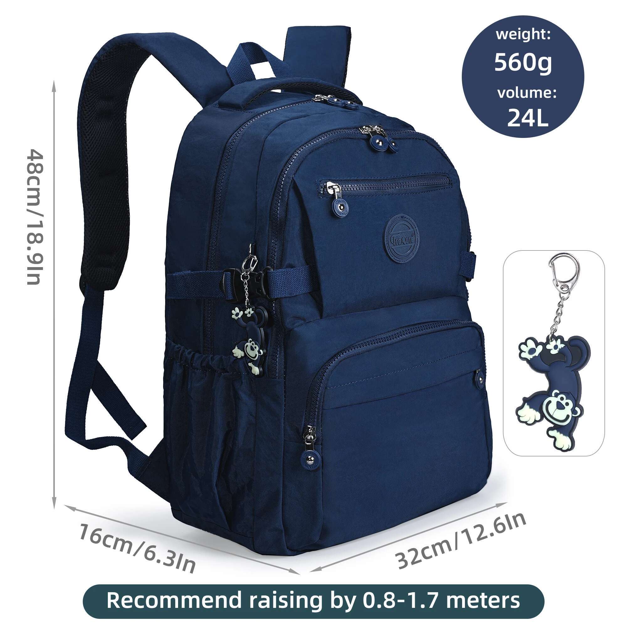 Girls Casual Travel Teenager Multi Waterproof School Bag Daypacks Large Backpack for Women
