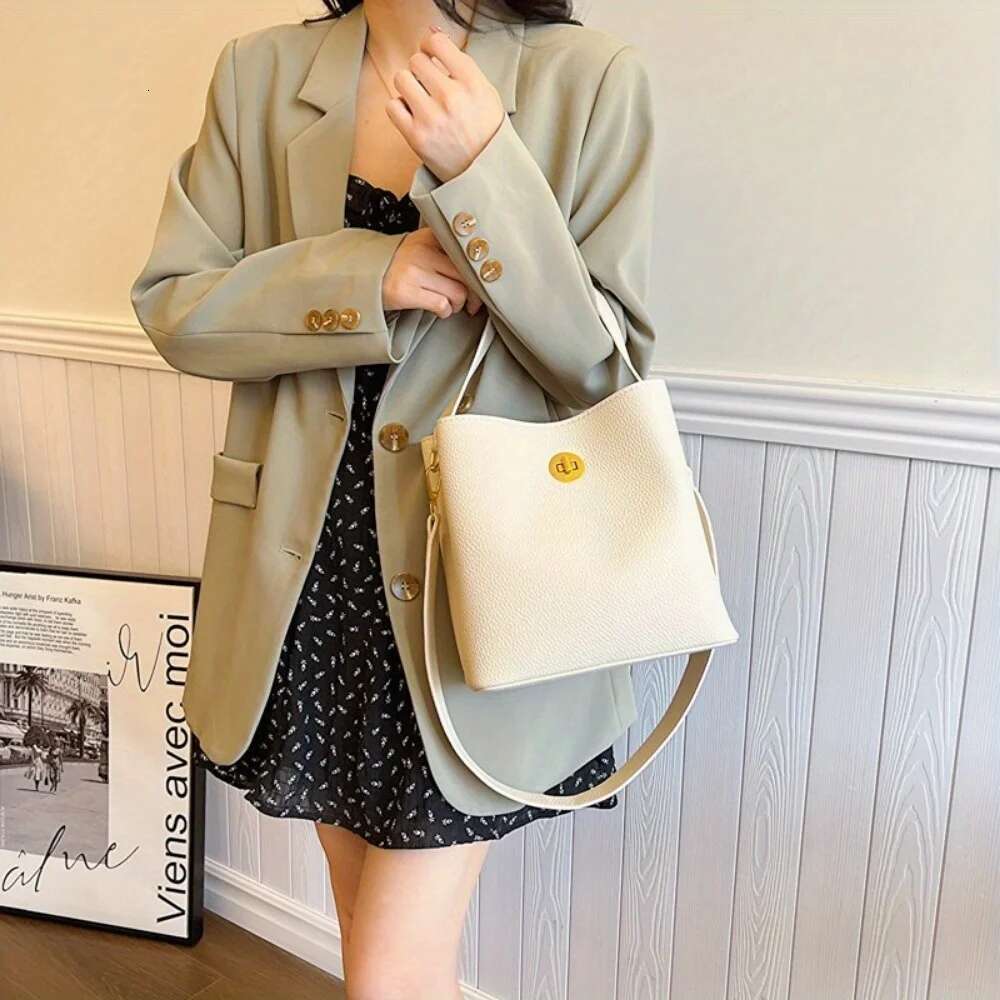 New messenger bags single shoulder versatile handbag commuter women's new bucket bag