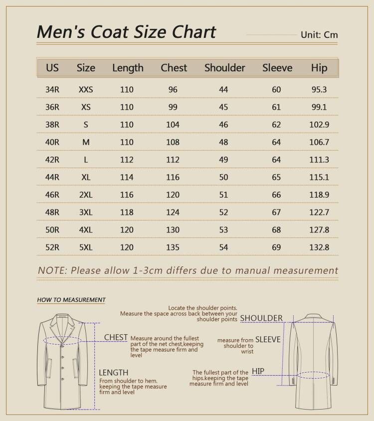 Handsome Men Coat Single Breasted Long Sleeve Trench Coats Wool Blend Winter Warm Business Blazers Customized High Quality