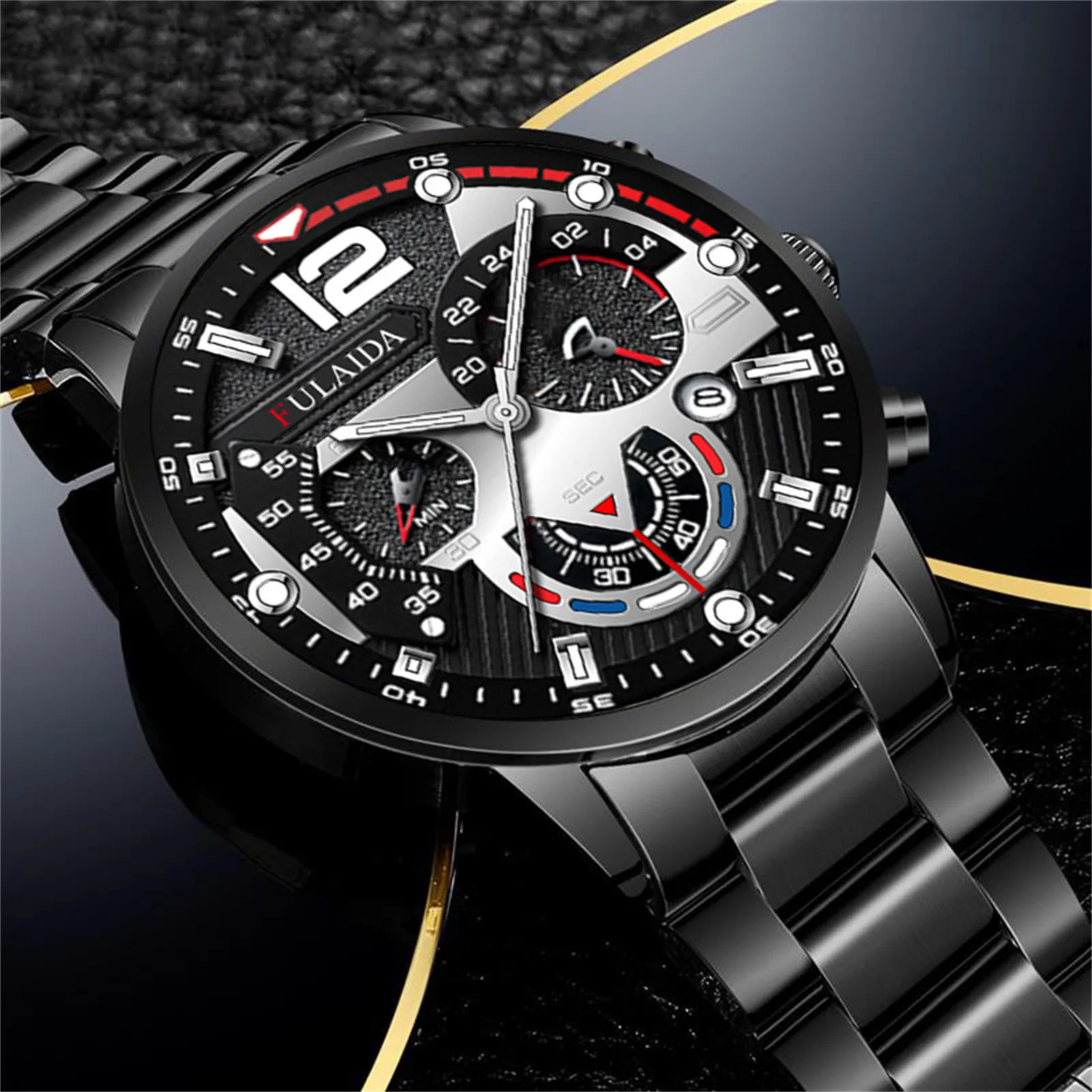 y Business Quartz Watch For Men Simple Luminous Date Watches Male Fashion Stainless Steel Rose Gold 250512