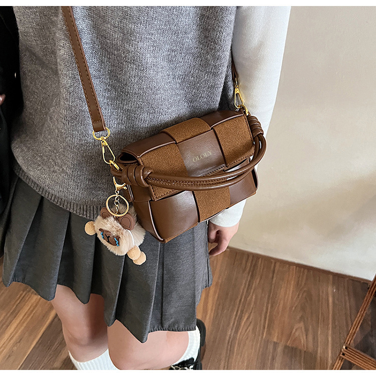 10A handbags fast shipping designer bags women trendy high-end handbag fashion versatile shoulder crossbody autumn and winter texture splicing small s
