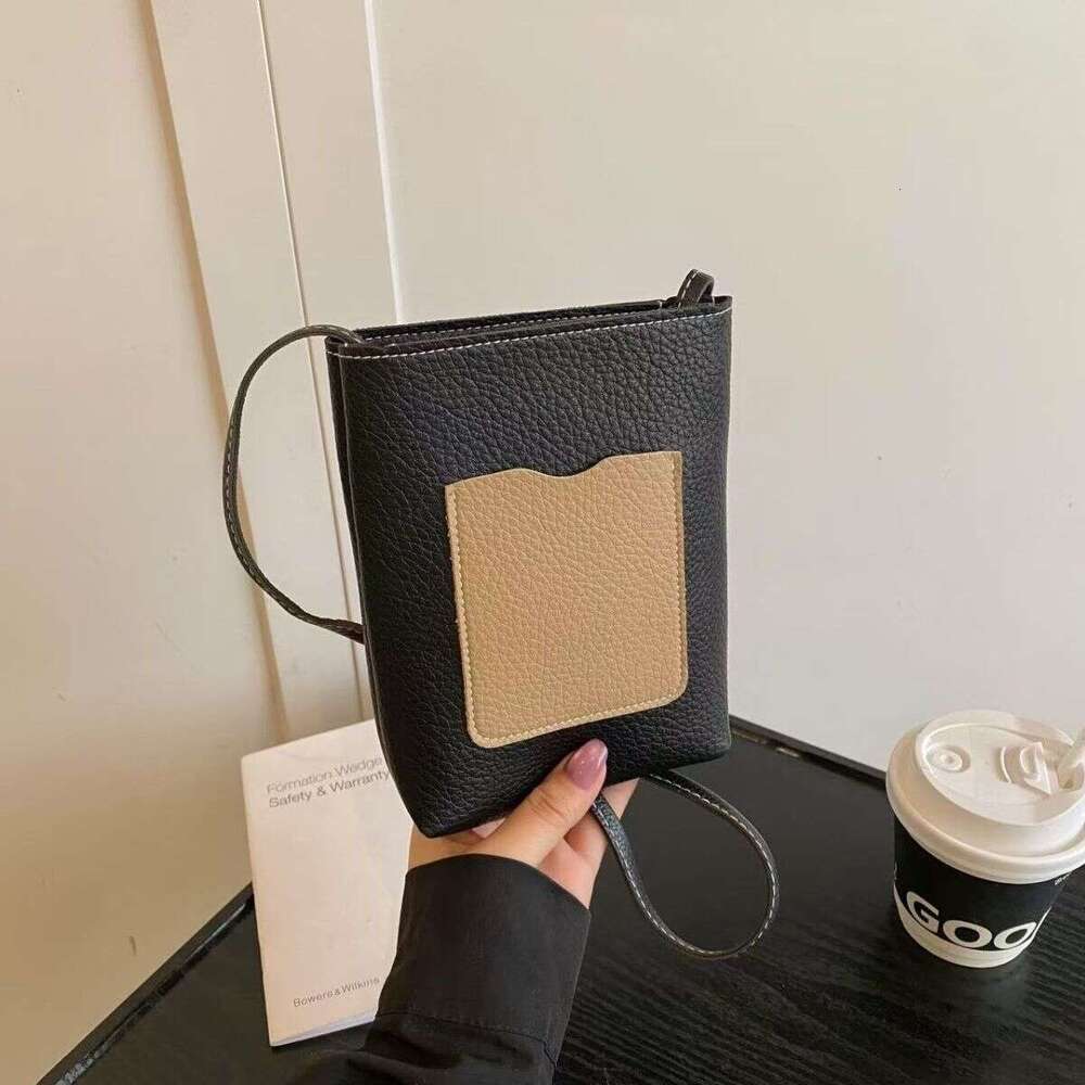 Mini New Style Small and Versatile Texture Single Shoulder Litchi Phone Fashion Crossbody Bag
