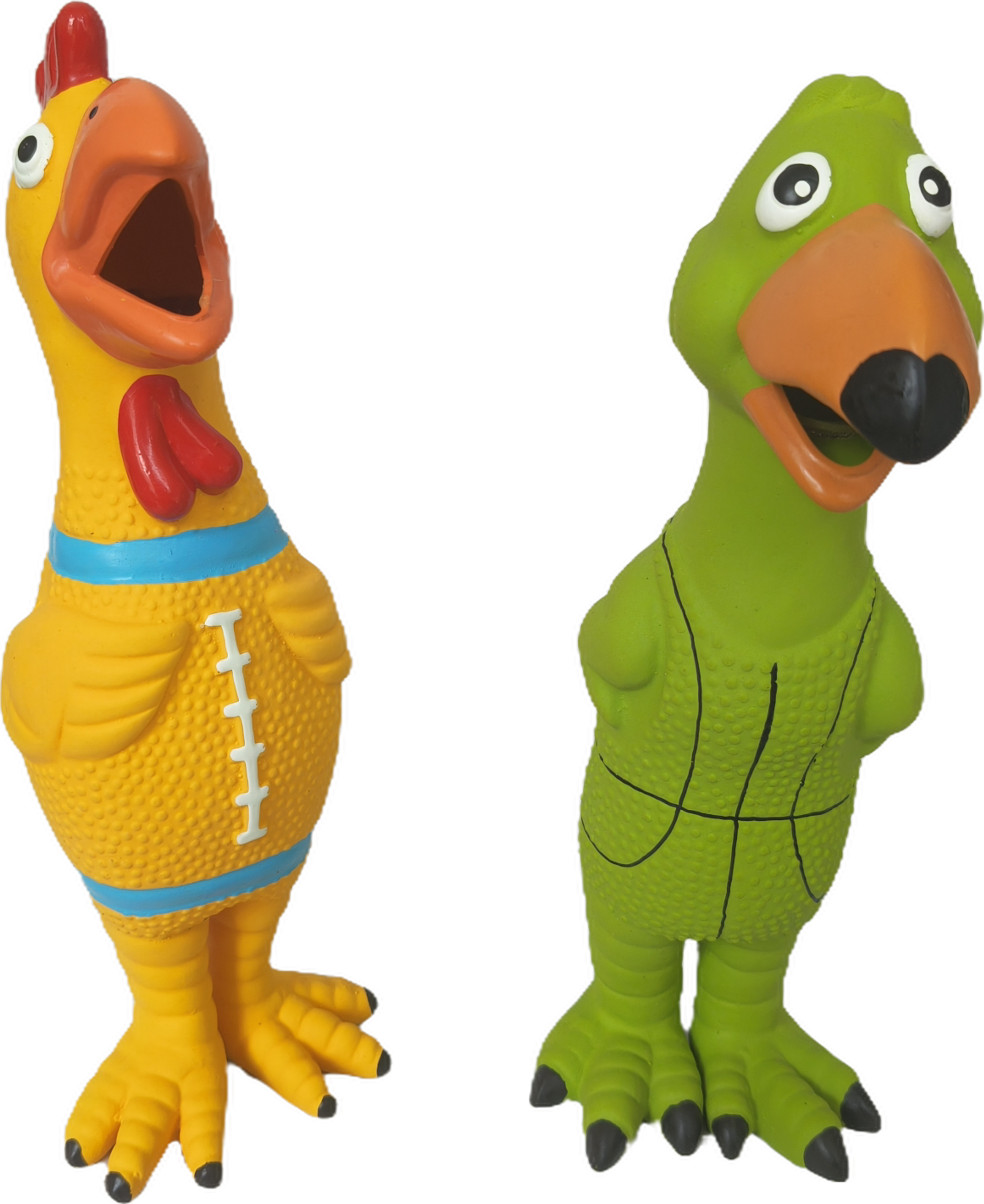 Squeaky Bird Latex Puppy Toy Rubber Screaming Sound Chewy Pet Dog Toys 2pcs/Pack