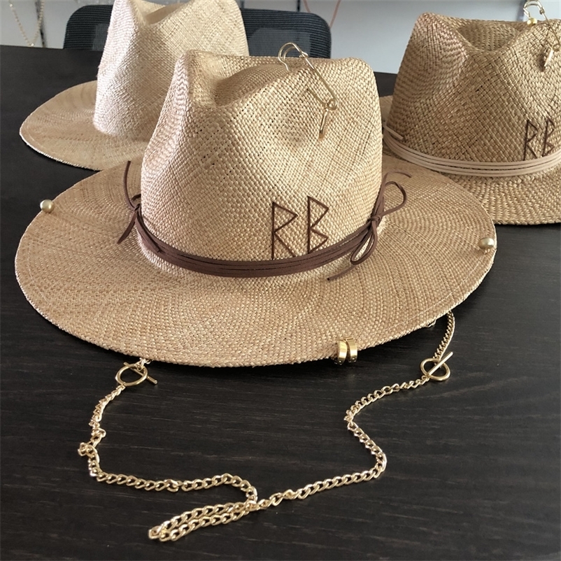 Summer straw hat DIY treasure straw hat sun hat beach hat supports various hat customization men and women hat 250509