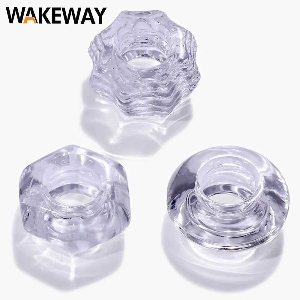 WAKEWAY 3 Pcs/Set Cock Penis Ring Bead Penis Ring Male Delay Ejaculation Lasting Silicone Erection Ring Sex Toys for Men Adults W250512