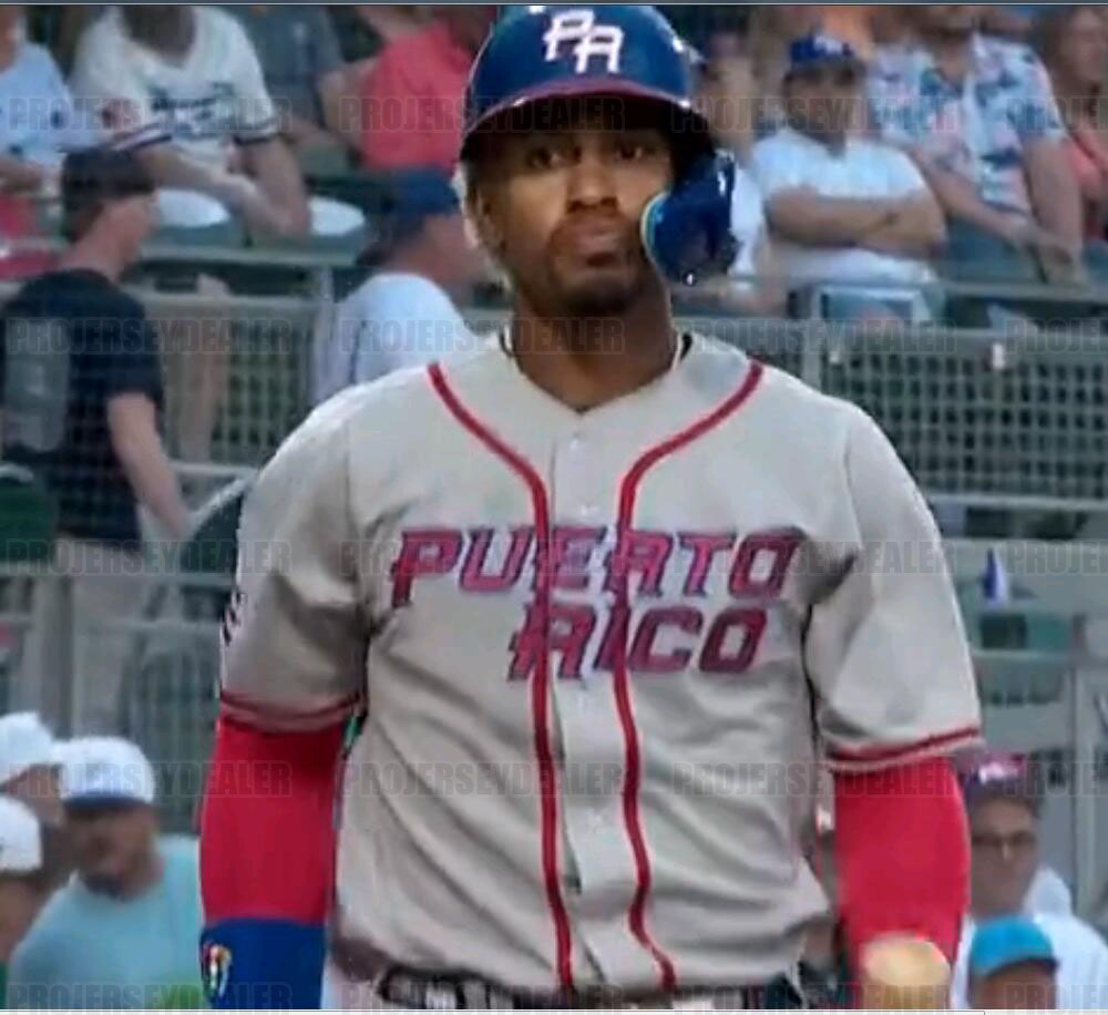 Custom Jersey Team Puerto Rico 2023 World Baseball Classic WBC Francisco Lindor Carlos Correa Javier Baez Edwin Diaz Marcus Stroman Enrique Hernandez 