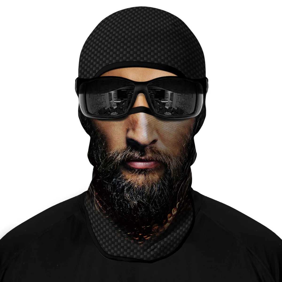 3D Balaclava Black Mask Ghost Headgear Skull Beanies Hat Winter Full Face Mask Motorcycle War Game Airsoft Military Tactical CapW250512
