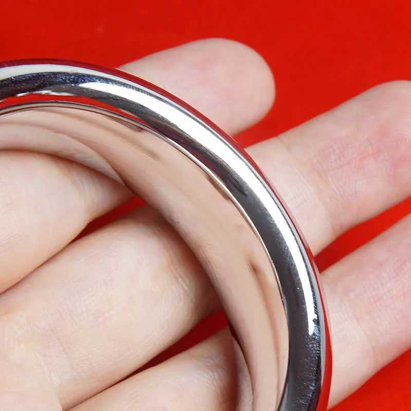 Heavy Weight Cock RingGrip Around Penis and TesticlesMetal Long-Lasting Erection CockringSex Toys for MenBall Stretcher W250512