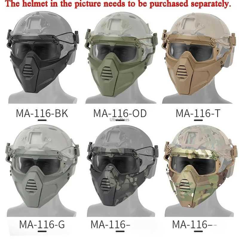 Hunting Protective Mask Tactical Cs Wargame Half Face Breathable Masks Paintball Airsoft Sports Face Masks with Helmet ConnectorW250512