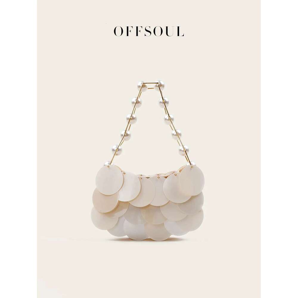 Korean Style Fragrance Exquisite Pearl Shoulder Strap Versatile New Small Fresh Wedding Banquet Sequin Clutch Bag Fashion Party Armpit Handbag
