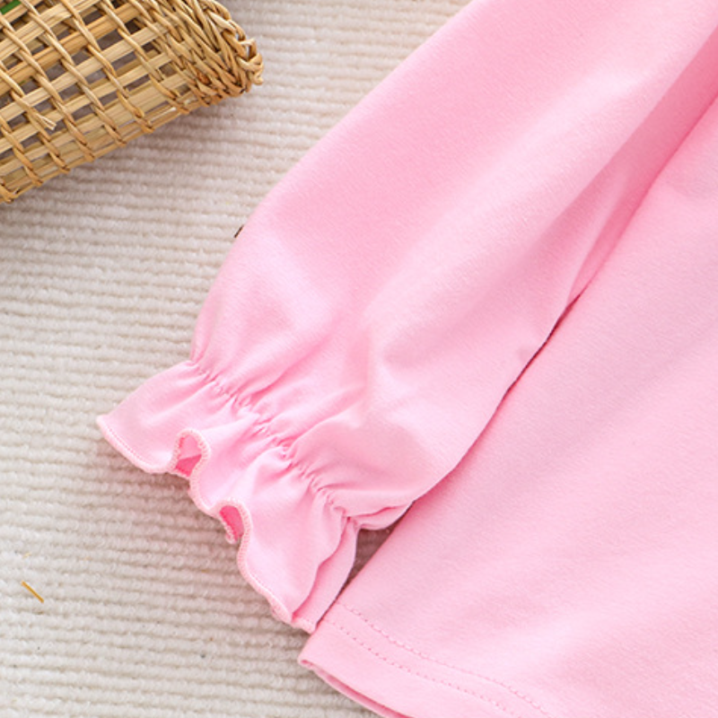 DISNEY kids designer clothes baby girl designer clothes Frozen Princess Elsa Printed T-shirt for girls soft and comfortable top.