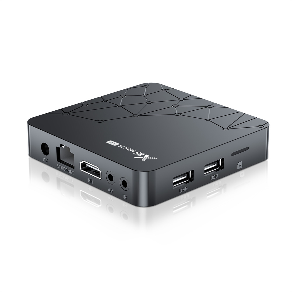 TV Box X88 MINI 14 4K Quad Core Android 14 Wifi6 BT5.0 2GB 16GB Voice Remote Control Media Player Android Set Top Box