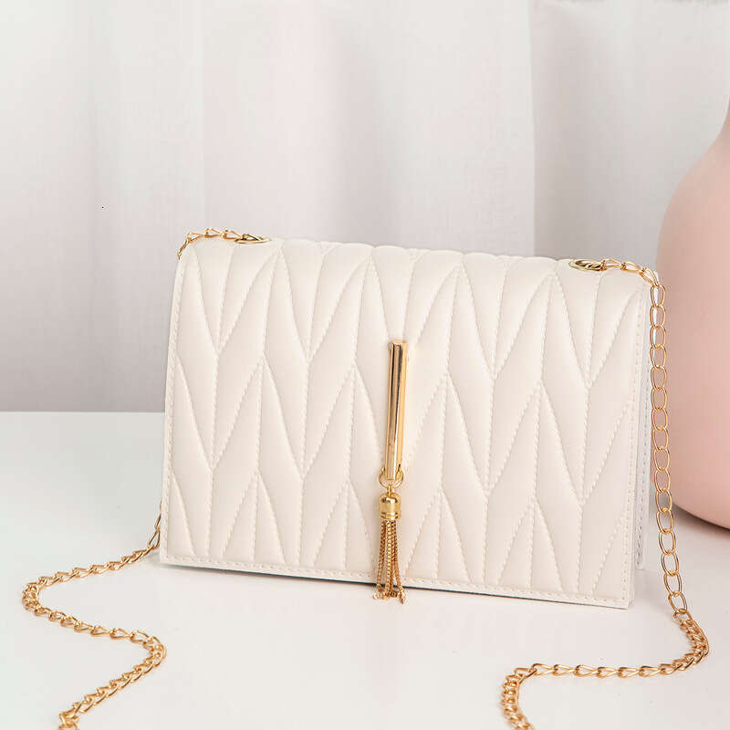 Embroidered Crossbody Simple Tassel Chain Mini Cheap Women's Small Square Bag