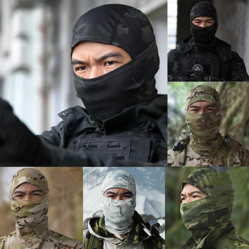 Balaclava Face Mask UV Protection Hood Tactical for Cycling Fishing Hunting Balaclava Outdoor Neck Gaiter Cap Ski Bicycle HatW250512