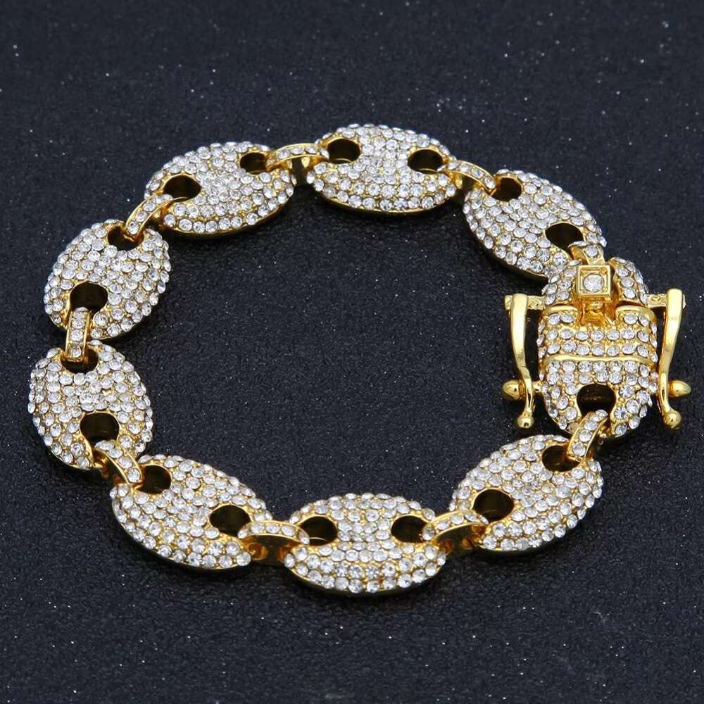 Luxury Hip Hop VVS Moissanite Diamond Bracelet 925 Sterling Silver Cuban Chain for Women and Men Fine Charm Bracelet