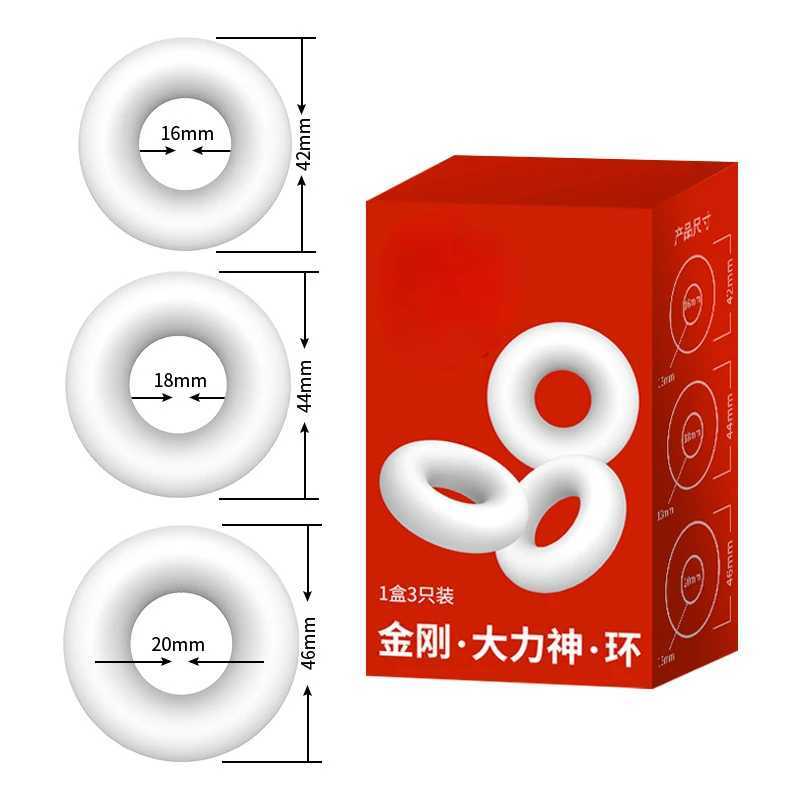 3pcs/set Cock Ring Penis Foreskin Fix Rings Delay Ejaculation Sex Toys for Men Cockring Sex Products Adult Games Ball Stretcher W250512