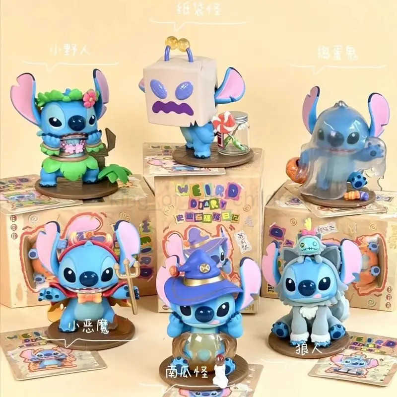 Disney New Disney Funny Diary Series Blind Box Cute Doll Mystery Box Cartoon Character Model Decoration Collection Toys Surprise Gifts W250512