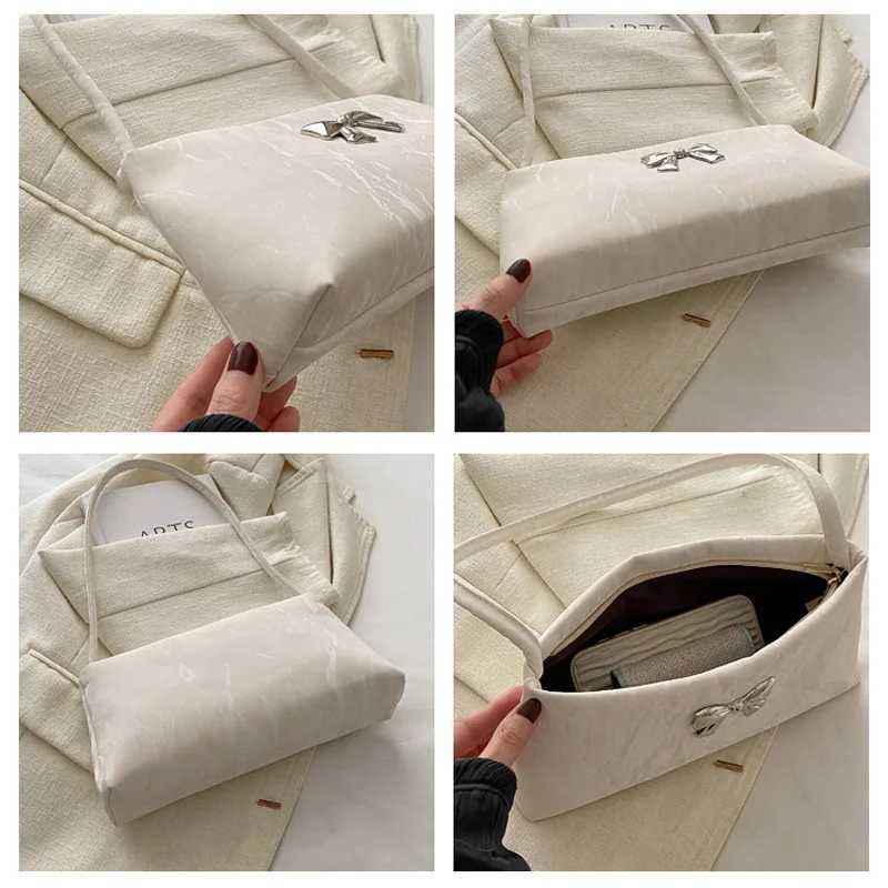 Fashion Bow Decoration Womens Shoulder Bag For Daily Used Square Casual Ladies Handbags Designer Underarm BagsW250512