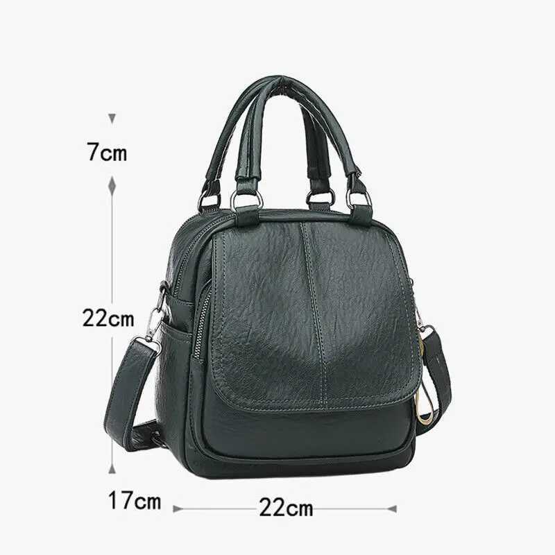 High Capacity Travel Backpack School Bags Ladies Fashion Designer Anti-Theft Pu Leather Handbag Rucksack Backpack Shoulder Bag Z250512