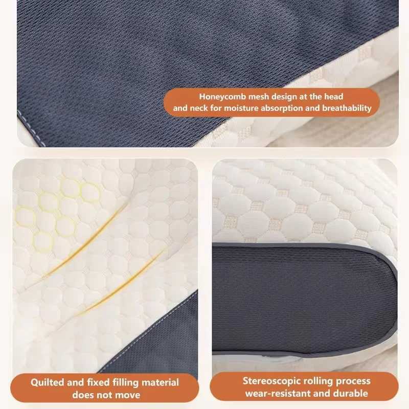Neck and Shoulder Pillows Sleep Massage Pillow core Ergonomic Neck Support Ideal for Side Back Stoh Sleepers.W250512