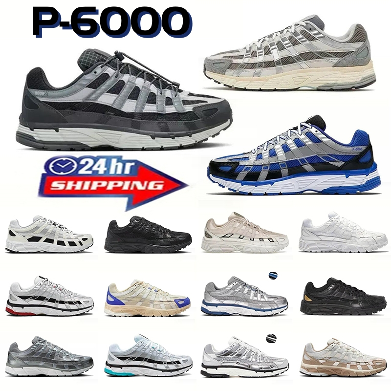 Designer Shoes P6000 trainer P 6000 Men Women Sneakers Metallic Silver Triple Black White Anthracite Smoke Grey Outdoor Sports Trainers Casual shoes Running shoes