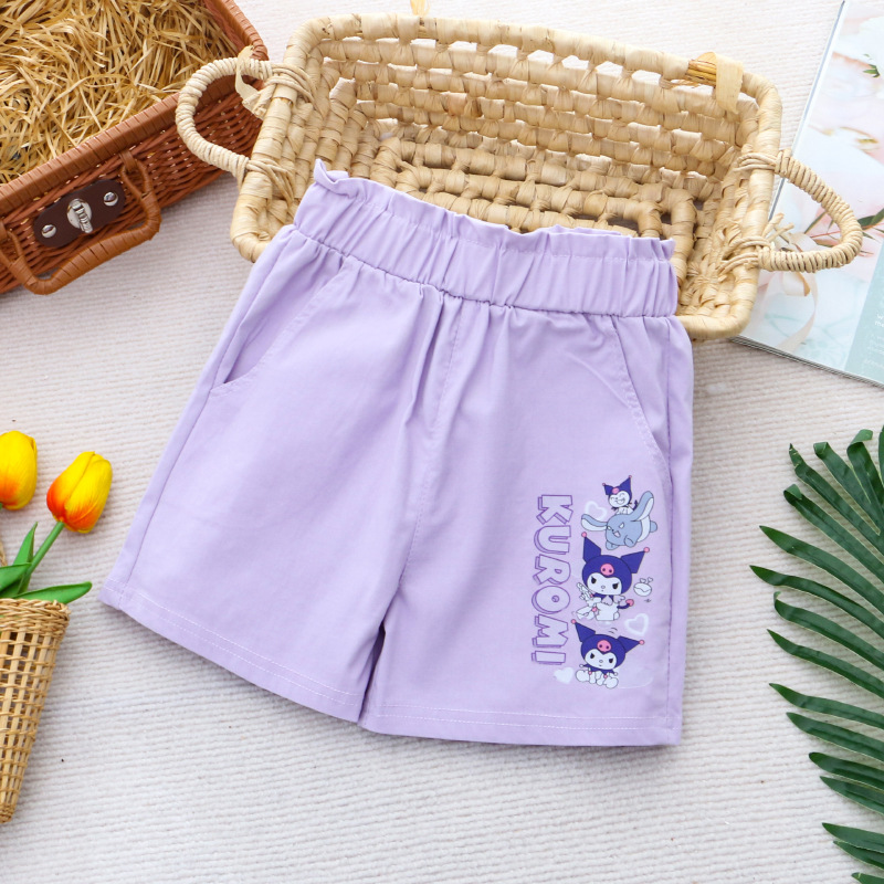 DISNEY Frozen Princess Elsa kids designer clothes Girls' shorts summer children's clothes shorts cartoon printed cute.