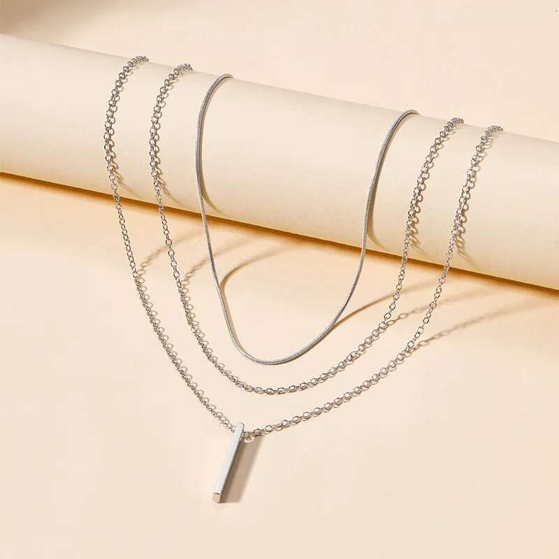 YWZIXLN Stainless Steel Multilayer Necklace