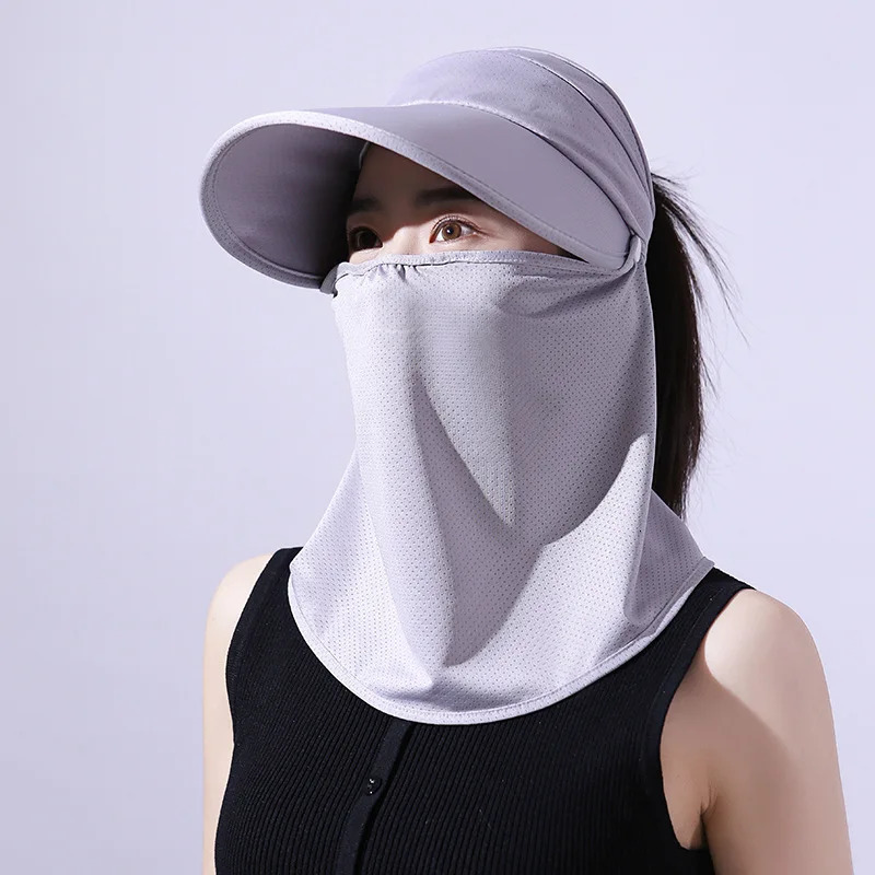 COKK Summer Hats For Women Sunscreen Outdoor Anti UV Cycling Beach Hat Female Floppy Foldable Ladies Gorro Sunhat Face Cover 250512