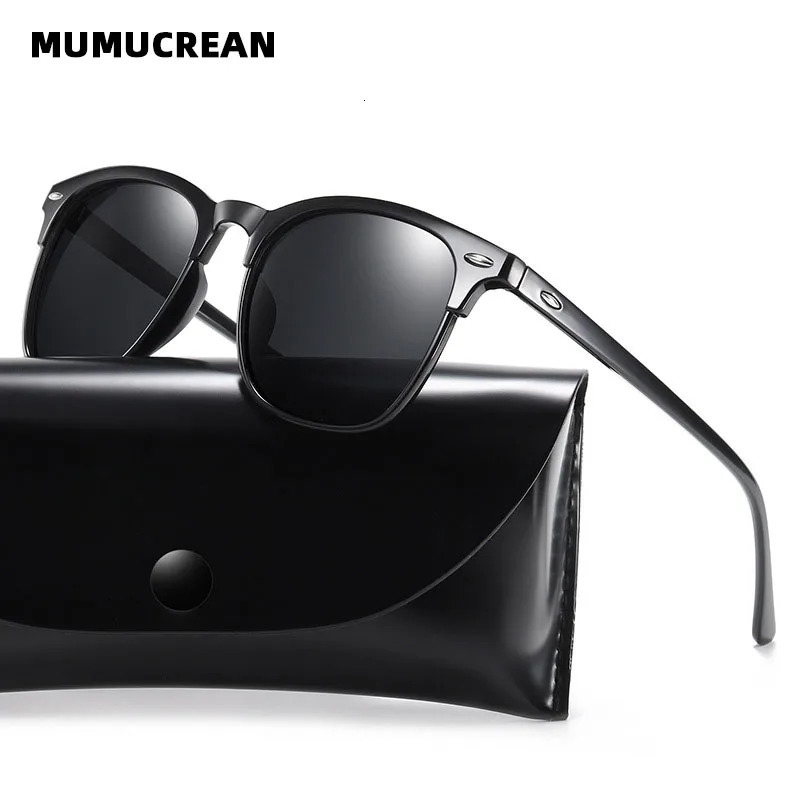 Polarized Sunglasses Classic Retro Men Sun glasses Outdoor Sunglasses UV400 Plastic Square Trend Shades Eyewear 250509