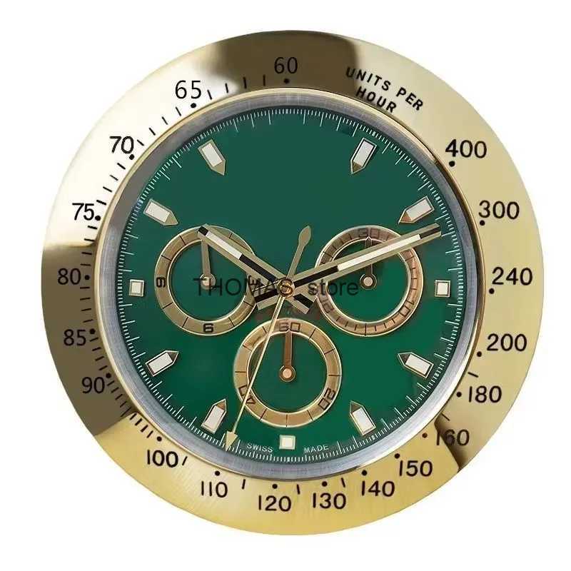 Silent Super Wall Clocks Metal Modern Design Large Wall Watch Home Stainless Steel Luminous Clock The Date Will Work h45 Q250512