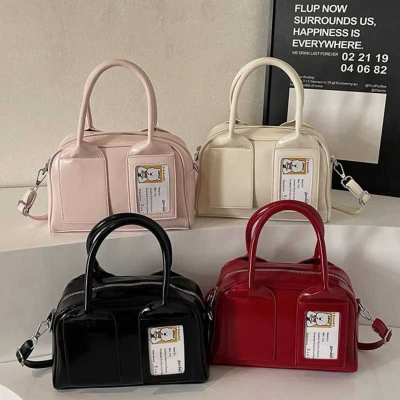 Bow Love Itabag Tote Bag PU Crossbody Bag Y2K Kawaii Zipper Sweet Girl Japan Korea Cute Pendant Silk Scarf Bowling Storage BagXJ250512