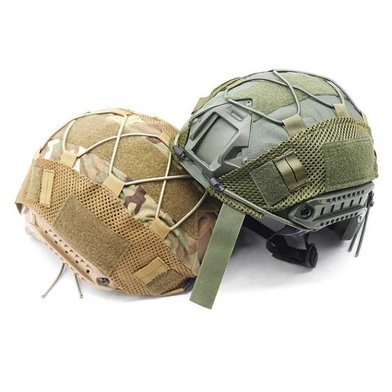 Tactical Helmet Cover for Fast Helmet Multi-Camo Helmet Cover for Airsoft HelmetMilitary Paintball Hunting Shooting Gear - 000DW250512