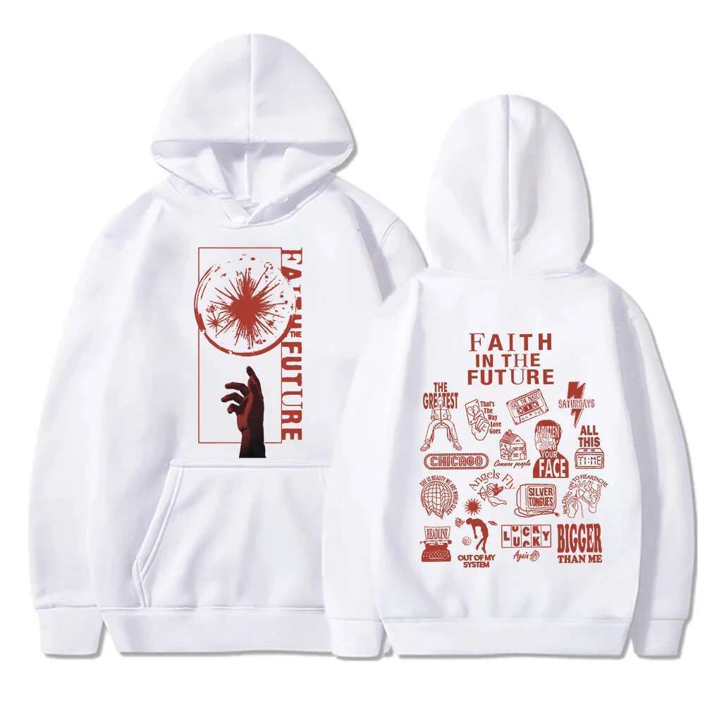 -Tomlinson Faith In The Future Hoodie Men Women Hip Hop Pullover Tops Popular Music Haruku Sweatshirt Fans Gift Designer