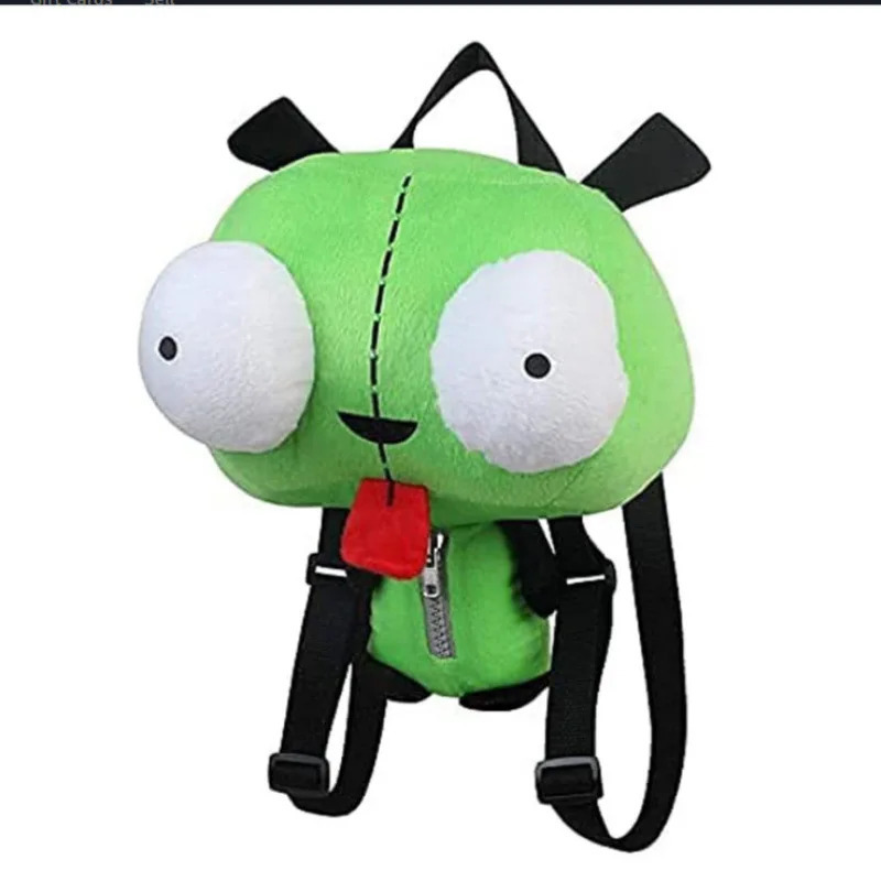 Cartoon alien Invader.Zim Jill dog childrens backpack cartoon schoolbag robot alien monkey plush doll toy 250512