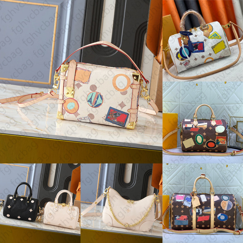 Badge handbag Vintage shoulder bag Genuine Leather New women's crossbody bag Large capacity travel shopping bag Designer tote bag Pillow bag 01