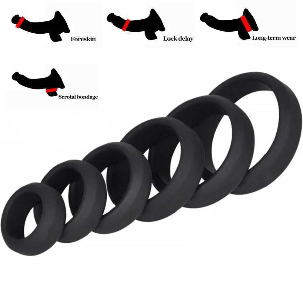 Sex Toys For Men Cock In Penis Enhance Erection Delay Ejaculation Cockring Foreskin Lock Semen In Sex Shop Intimate Goods W250512