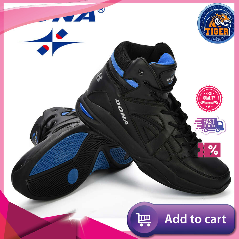 Ddmytiger Baskets Homme BONA Basketball Cow Split Outdoor Flat High Top Sport Shoes Men Trainers Zapatillas Comfy Outdoor Shoes