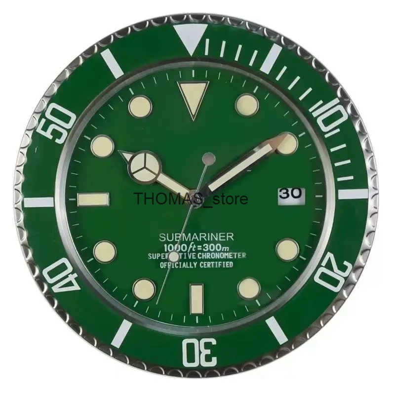 Silent Super Wall Clocks Metal Modern Design Large Wall Watch Home Stainless Steel Luminous Clock The Date Will Work h45 Q250512