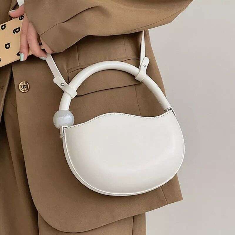 High end handbag for women's spring summer 2025 new item niche design pea bag fashionable and versatile hand-held shoulder