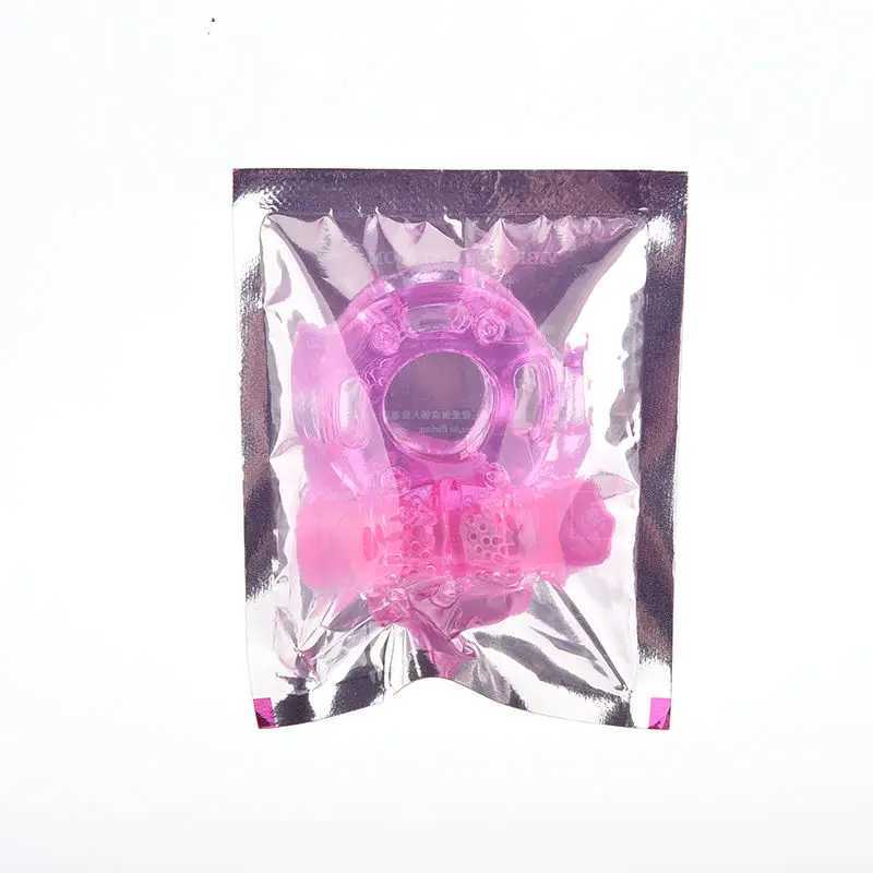Wolf Ring Vibration Sex Toys Silicone Elastic Cock Delay Ring Jelly Vibrator For Men Adjustable Adult Tools Clitrois Stimulator W250512