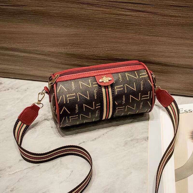 Cylindrical Women Bags Large Capacity Crossbody Women's Bag Handbag Letter Pillow