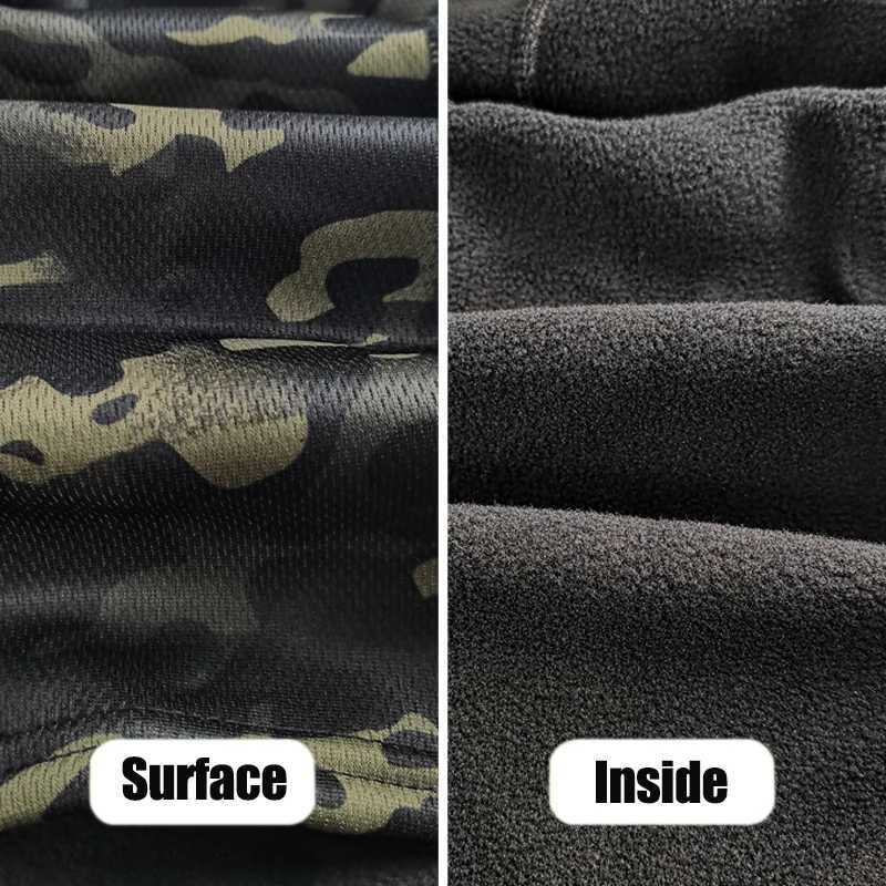 Winter Fleece Warm Camouflage Balaclava Outdoor Cold-proof Ski Cycling Full Face Mask Motorcycle Mask Helmet LiningW250512