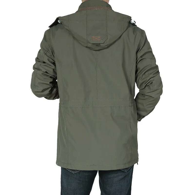 2024 Business Casual Man Sports Coat Autumn Windproof Hooded Jackets Quick Drying Lightweight Outdoor Climbing Outwear