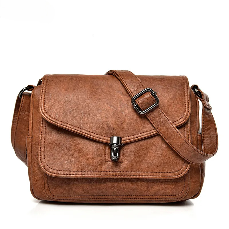 Vintage Soft Leather Femmels' Shoulder Bags Handbags Women's Packet New Designer Small Crossbody Bag 2025 New Free Delivery Designer Bag