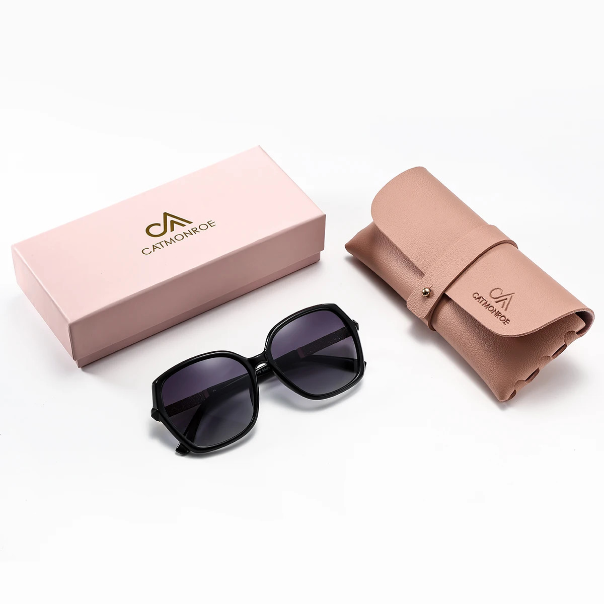 CATMONROE y Polarized Women Sunglasses Butterfly Frame Pink Gift Box Fashion UV400 Sun Glasses Apparel Accessories 250512