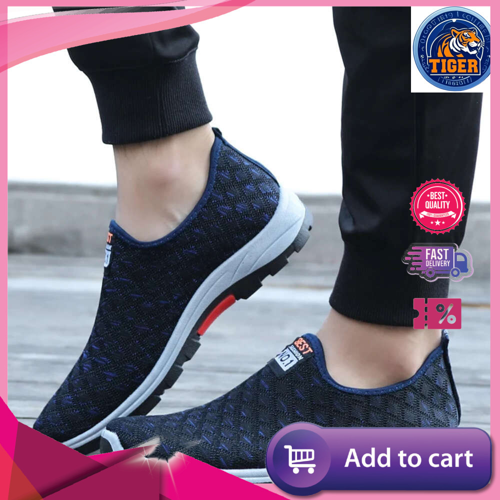 Ddmytiger Walking Summer Mesh Casual Shoes Breathable Slip On Mens Loafers Lightweight Sneakers Men Running Zapatillas Hombre Outdoor Shoes