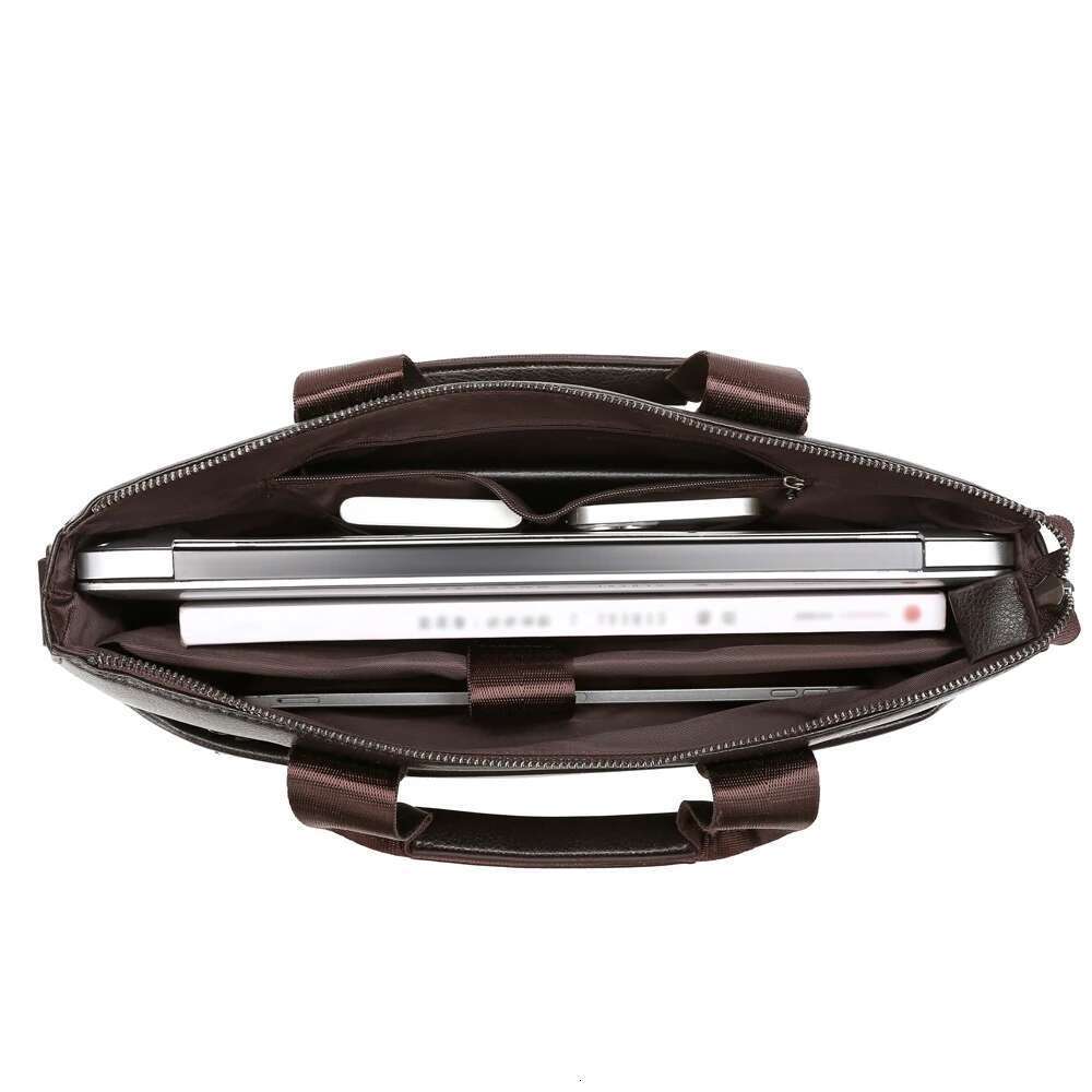 2024 New Brand Men Briefcase High Quality Business PU Leather Shoulder Messenger Bags Office Handbag A4 Document Laptop Bag