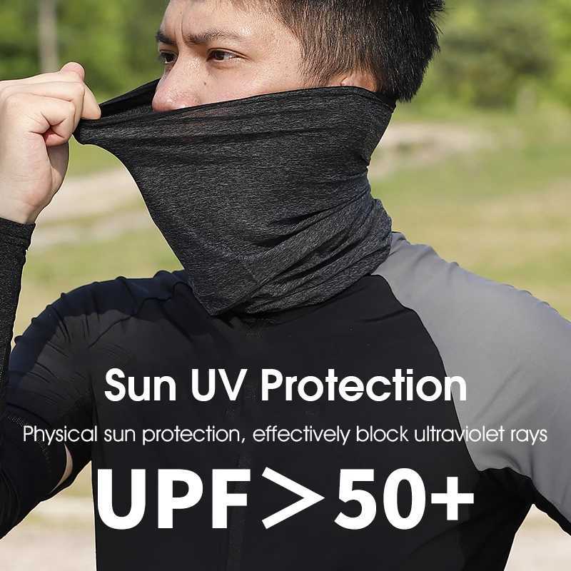 WEST BIKING Cycling Face Cover Summer Cool Mask Ice Silk Bandana Bike Motorcycle Scarf Hiking Outdoor UV-Protection EquipmentW250512