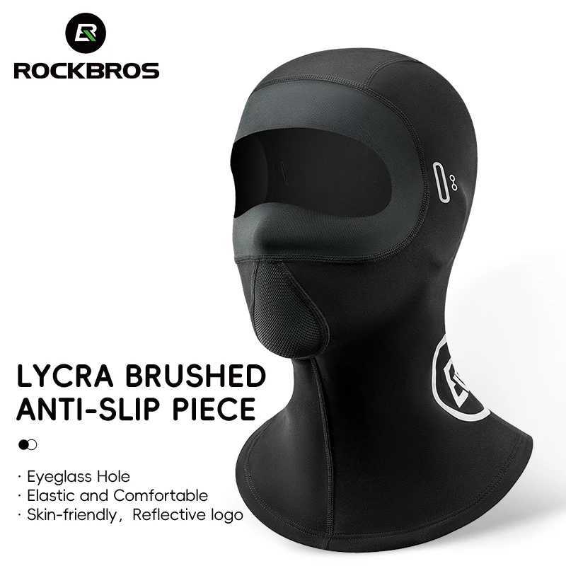 ROCKBROS Cycling Mask Winter Warm Fleece Face Scarf Mask Bicycle Balaclava Windproof Neck Cover Fishing Skiing Motorcycle MaskW250512